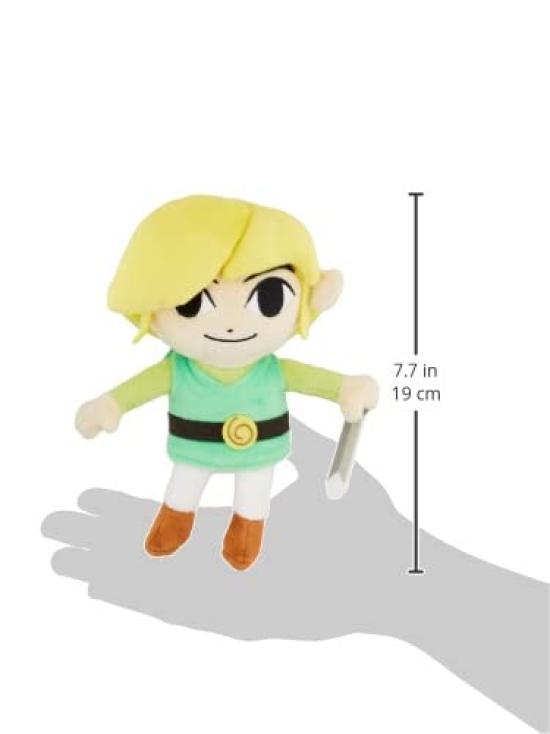 Sanei Boeki The Legend of Zelda: The Wind Waker HD Link (S) Jucărie de pluș L9 x A7.5 x Î20cm