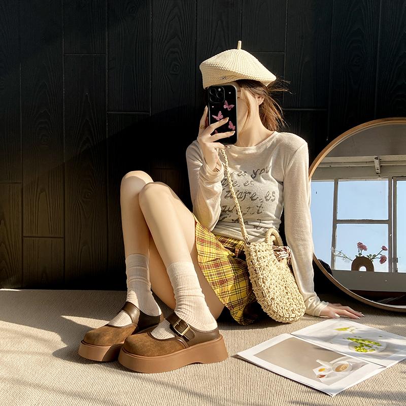 Fashion CRLAYDK Vintage Women's Comfort Platform Mules Adjustable Buckle Slip On Slippers Closed Toe Casual Walking Shoes for Lady