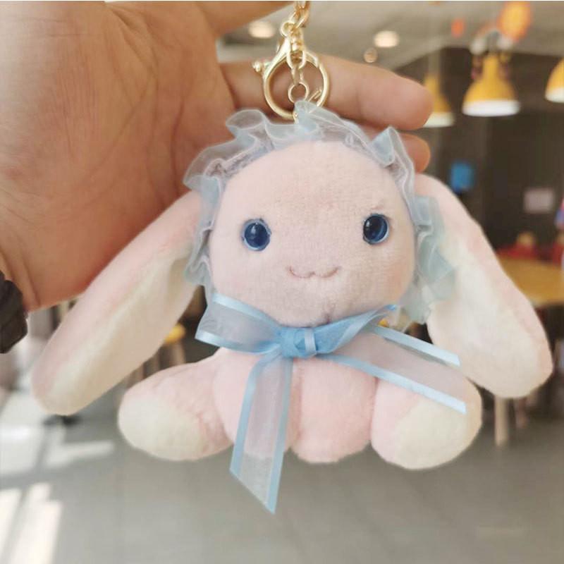 Adorable Plush Bunny Keychain Doll Cute Cotton Toy Couple Gift Soft Stuffed Animal