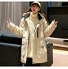2025 Winter New Couple's Hooded White Duck Down Jacket - Men's Thick, Warm, Loose, Plus Size Outerwear