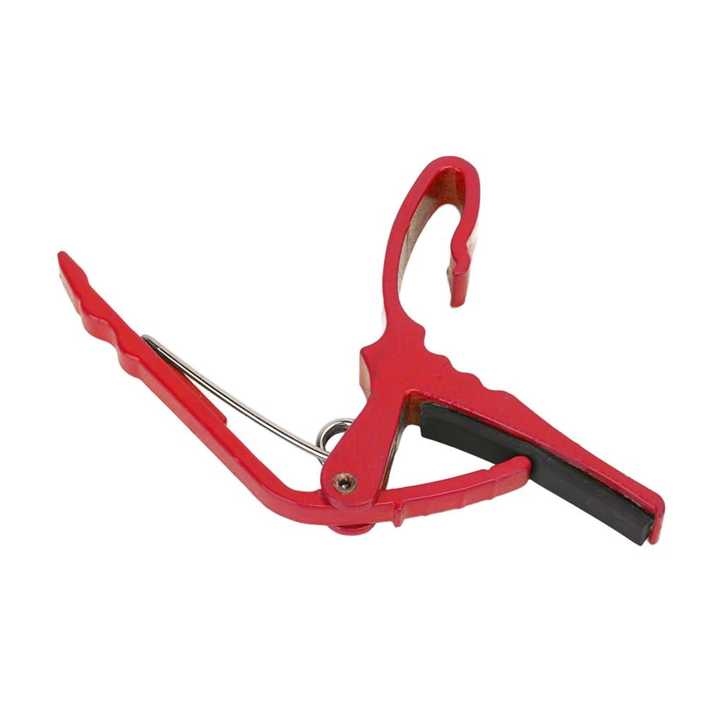 Guitar Capo Alloy Quick Tone Change Portable Instrument Accessory for Playing Performance Red