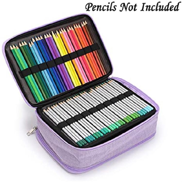 300 Slots Pencil Bag Pencil Organiser Coloured Pencils Storage Bag Pen Holders School Supplies for Girl Boys Adult