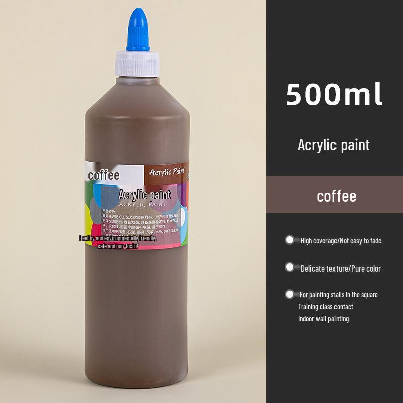Wasserdichte 500ML Acrylfarbe - Langlebig, Ideal für Strohhut-, Keramik- und Gipsfigurenmalerei