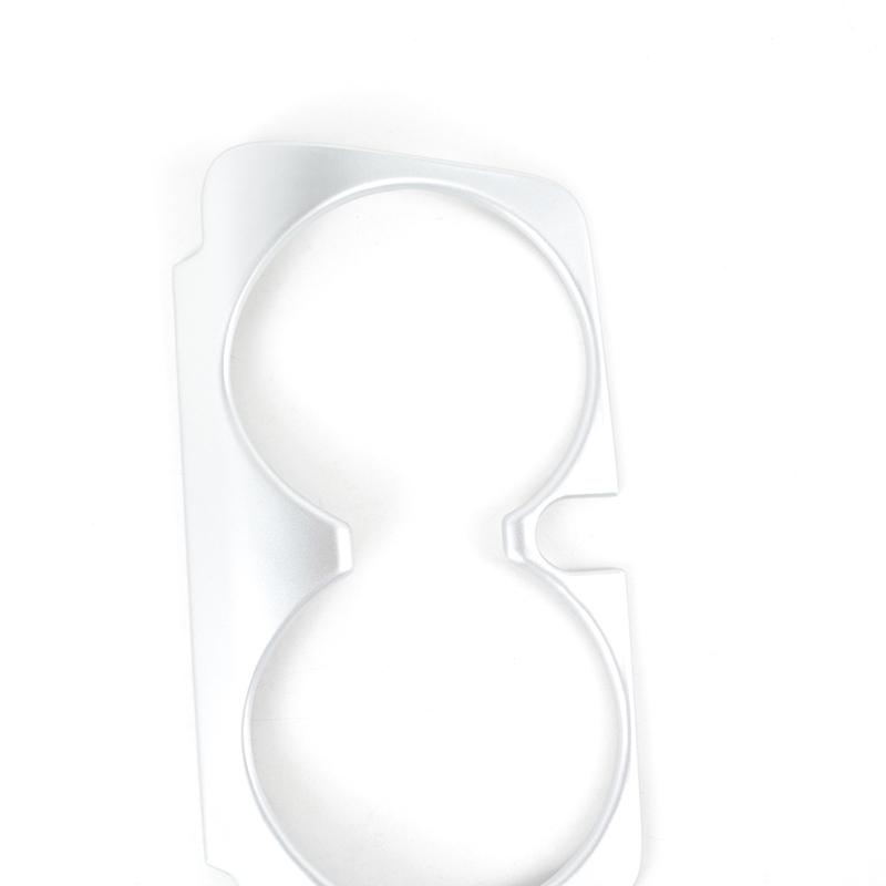 Car Console Water Cup Holder Panel Frame Decoration Sticker For Mercedes Benz GLC C E Class W205 W213 X253 Interior Accessories