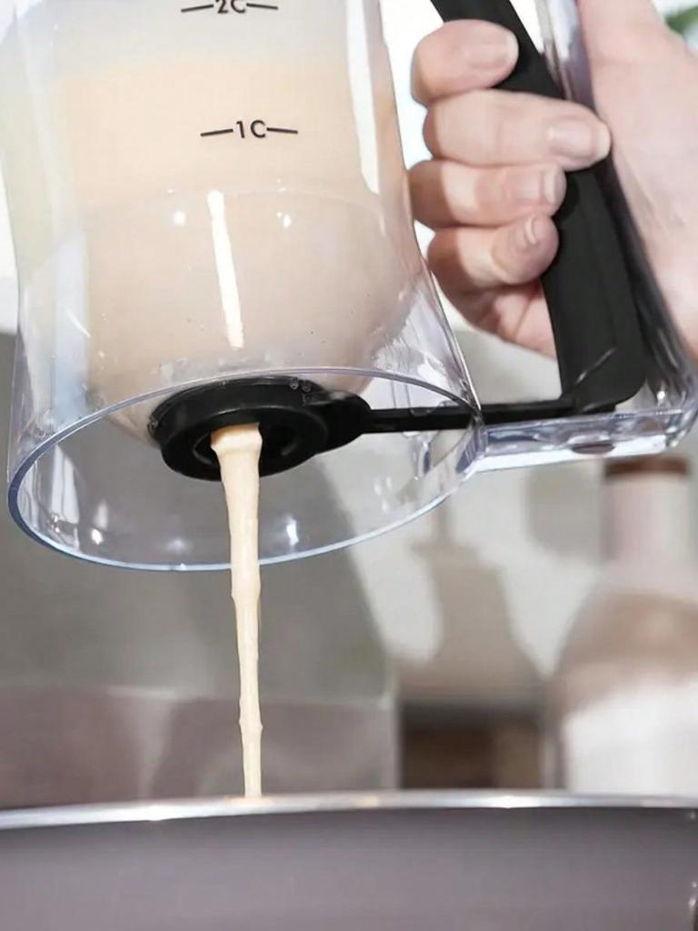 1 Stück Teigtrenner zum Backen - mit Messmarkierungen und leicht zu reinigender Antihaftbeschichtung für präzises Ausgießen