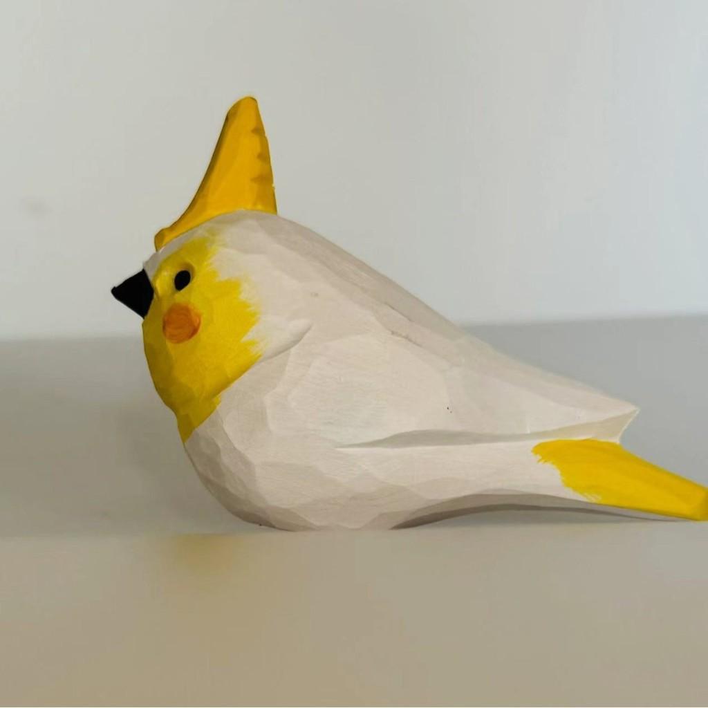 Wooden Little Chubby Bird Toy Decorative Piece For Office And Living Room Decor