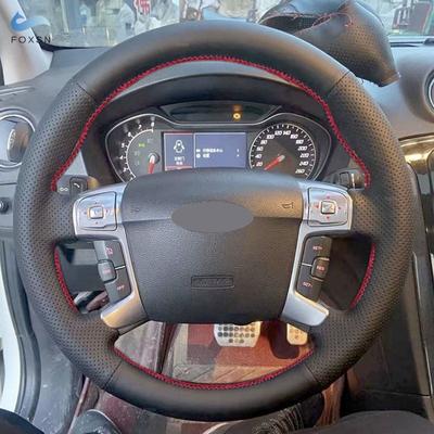 Car Accessories Steering Wheel Cover Leather Trim For Ford Mondeo 2007 2008 2009 2010 2011 2012 2013 2014 Galaxy S-Max