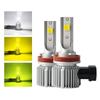 FUTWOD Fog Lamp, LED, H8, H11, H16, Lemon Yellow, Yellow, White, 3 Color Switching,