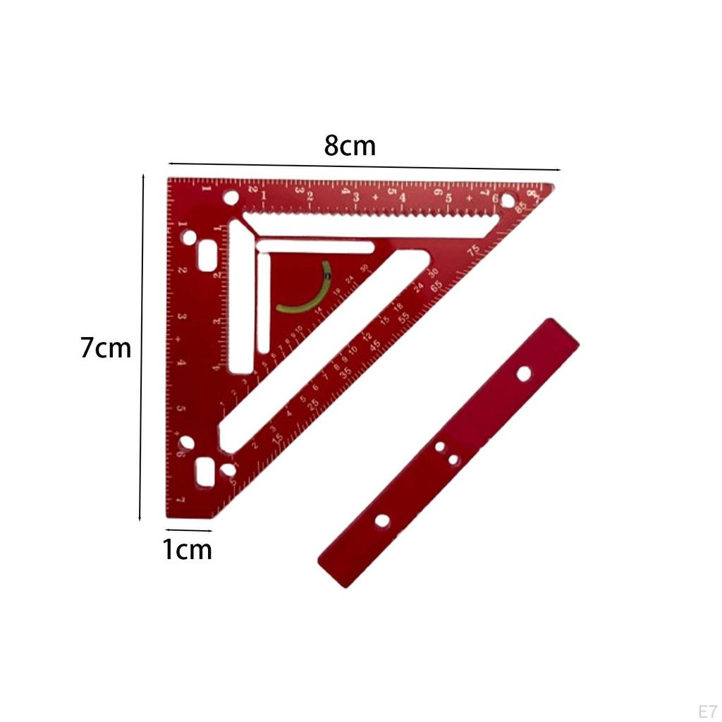 Angle Tool, Carpenter Ruler, with Jig Block Marking Gauge, Wear-Resistant, High Precision,