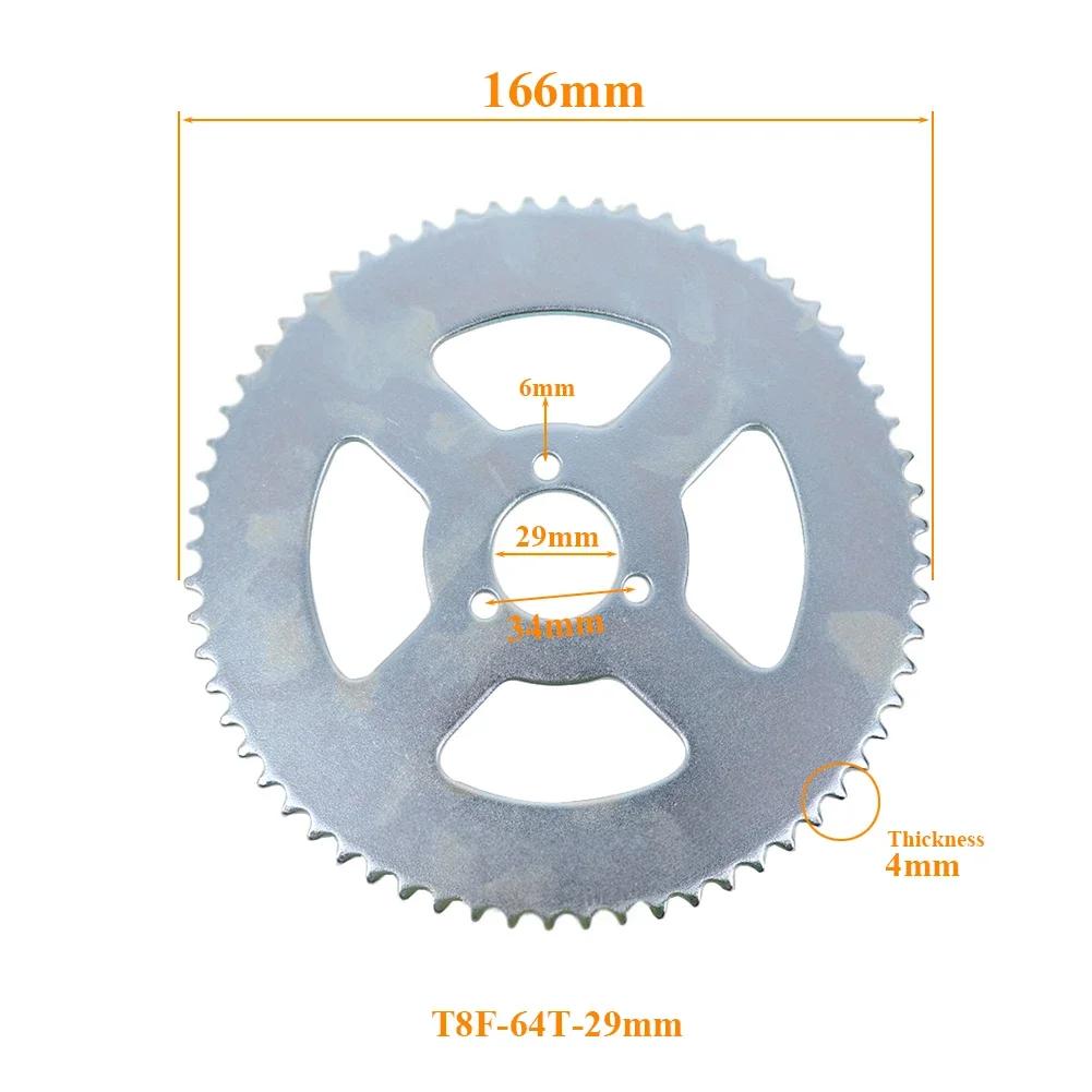 35 38 44 54 64 74 Tooth 44T 54T 64T 74T T8F 35MM Rear Sprocket Mini Moto ATV Quad Dirt Pit Pocket Bike Cross 47cc 49cc Parts