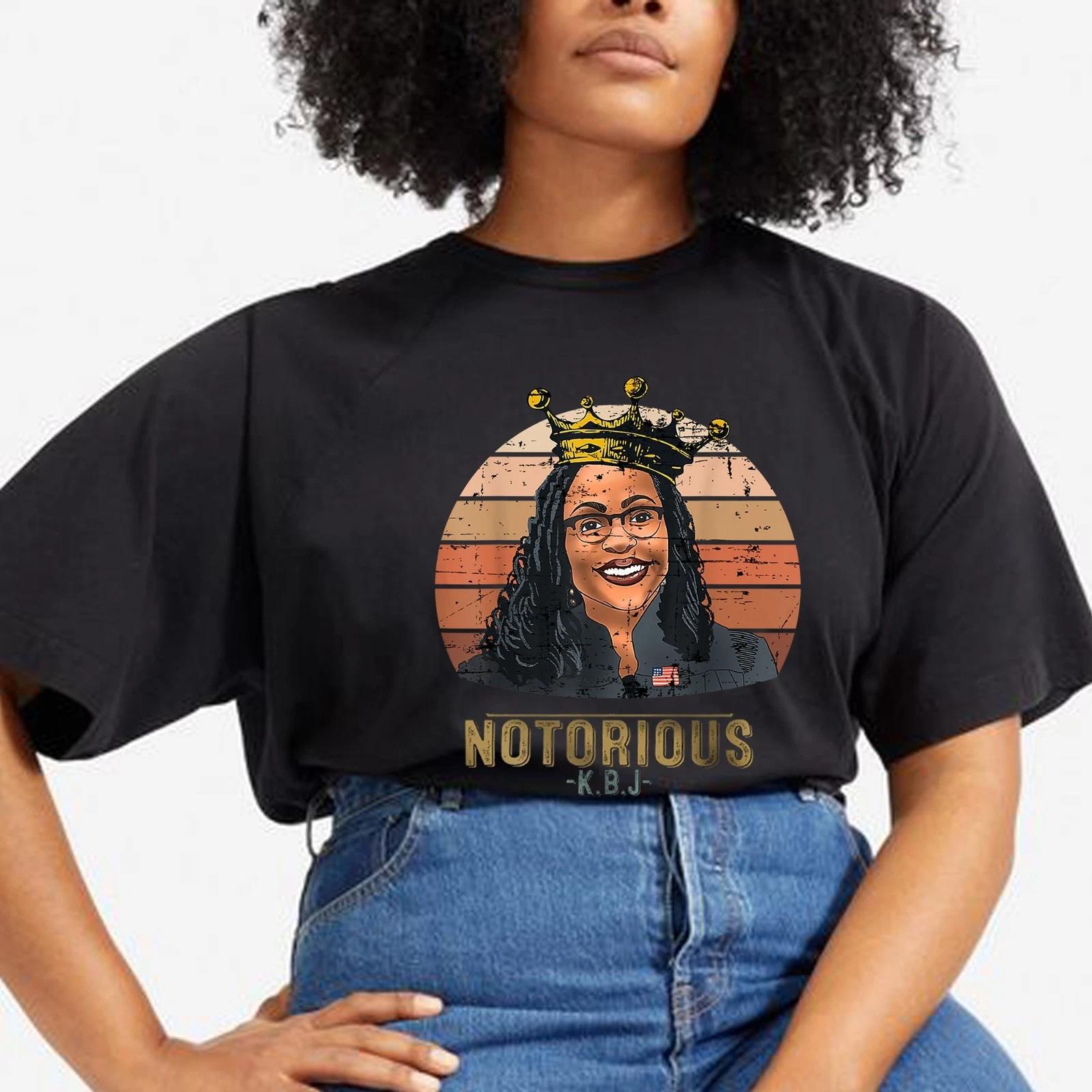 Notorious KBJ Tee, Retro Ketanji Brown Jackson Tee, Black Women Supreme Court S