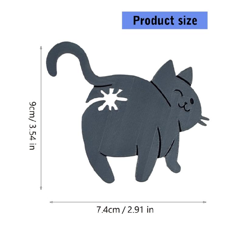 Sturdy Polylactic Acid Cats Butt Bread Bag Clip for Long Time Use Food Protective and Decoration