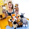 Forest Animal Plush Toys: Lion, Elephant, Monkey, Giraffe, Tiger Pillow Dolls for Kids