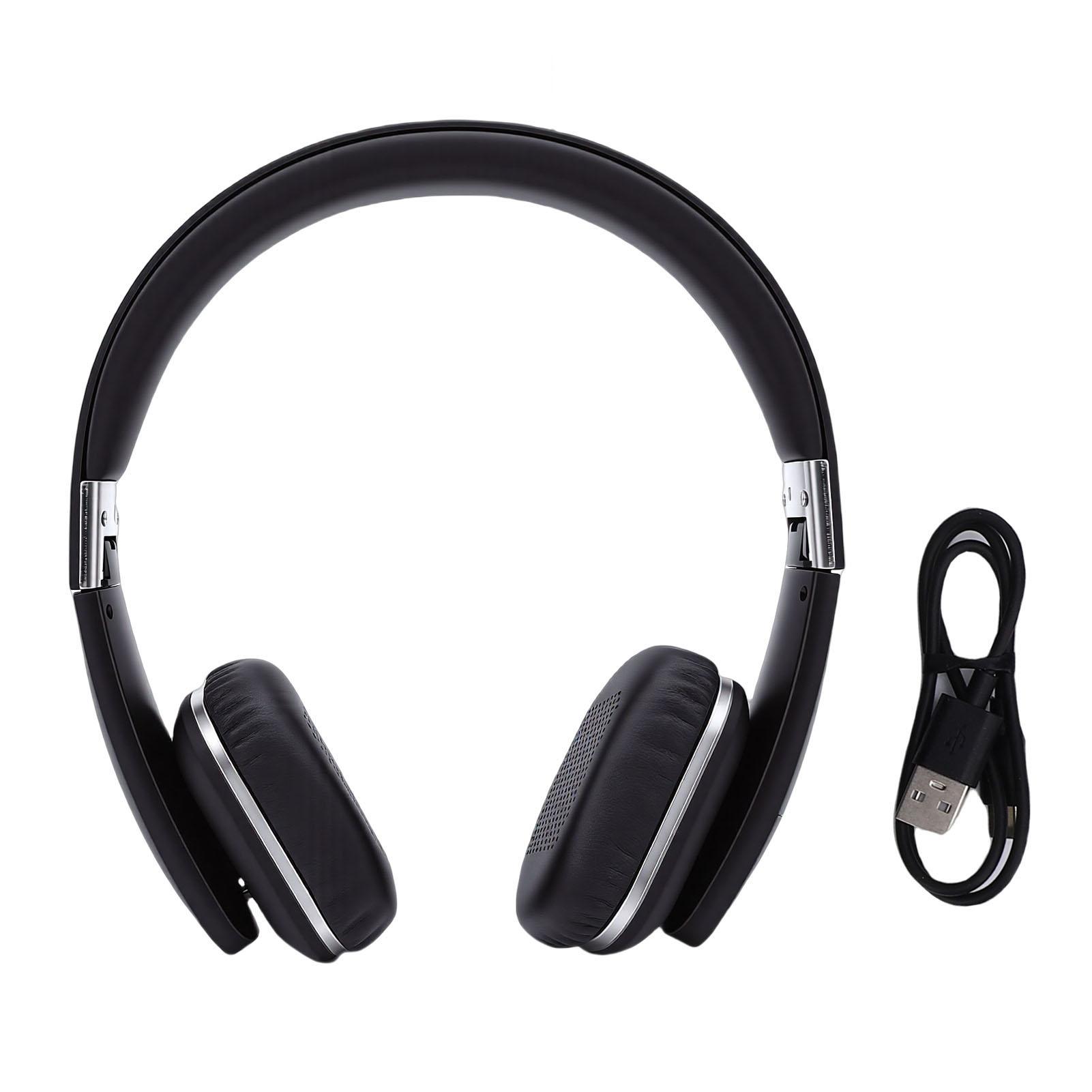 Koogeelife White Wireless Bluetooth Headphone Foldable Lightweight Headset Comfortable Adjustable Headset