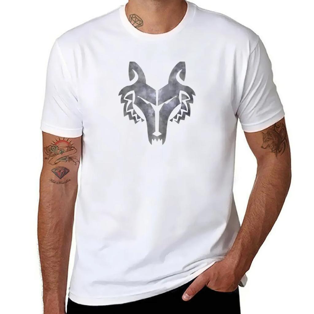 The Wolf - Silver T-Shirt heavyweights rapper graphic tees plus size tops customs men clothing