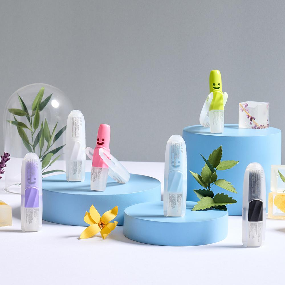 Pastel Yadom Pocket Inhaler Transparent Single Item / Set (6 pieces)