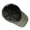 Elegant Plaid Fleece-Blend Baseball Cap - Thick, Warm & Casual British Retro Style, Two-Tone Design for Everyday