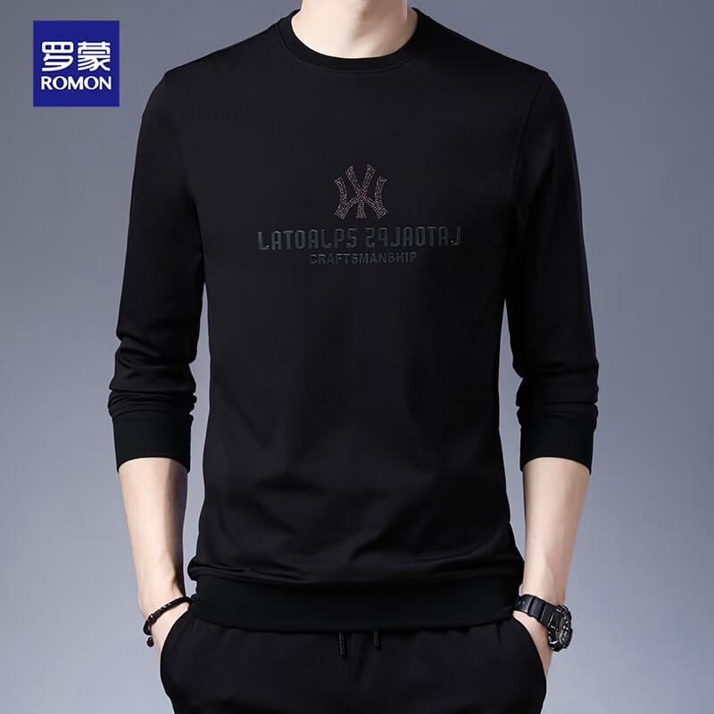 

Romon Men s Elastic Round Neck Sweatshirt 190