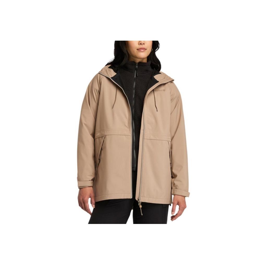 Timberland Outdoor Casual Hiking Waterproof Windproof Jacket Women Jacket Gray Brown A5ZA7-929