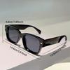 Vintage Square Sunglasses Men  New Fashion Korean Style Shades Women Trendy Brand Design Candy Color Rim Sun Glasses