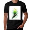 Budgie Watercolour Tshirt Casual Pattern Print Tee Shirt