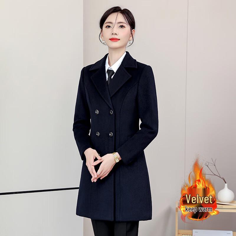 Women s Professional Wool Blend Work Overcoat 3XL