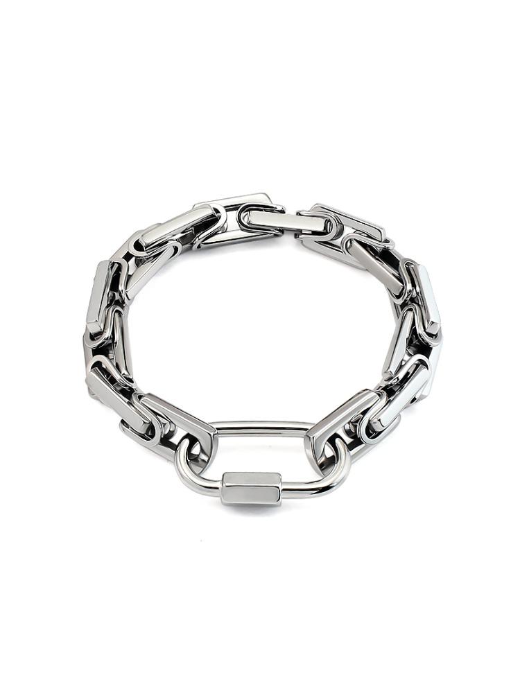 

Waterproof Jewelry Non Tarnish Bracelet 316L Stainless Steel Link Chain Bracelet Biner Clasp