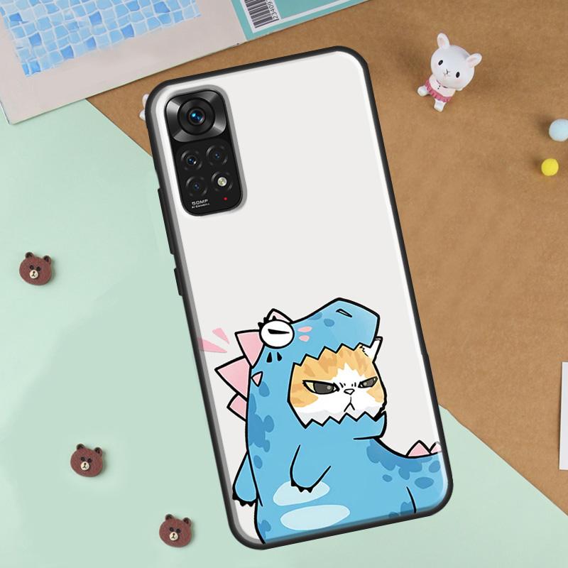 

Couple Matching Cute Dinosaur Phone Case For Xiaomi Redmi Note 12 8 9 10 11 Pro 8T 9S 10S 11S 12S 10A 9C 10C 12C Cover Redmi Note 11