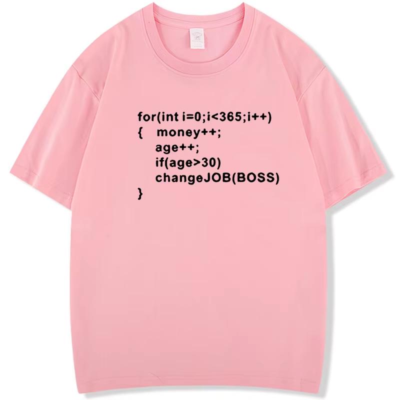 Fashion Men's T-shirt Cotton Short-Sleeve T-Shirt - Geek Programming Linux System Programmer Printed Design for Men and Women