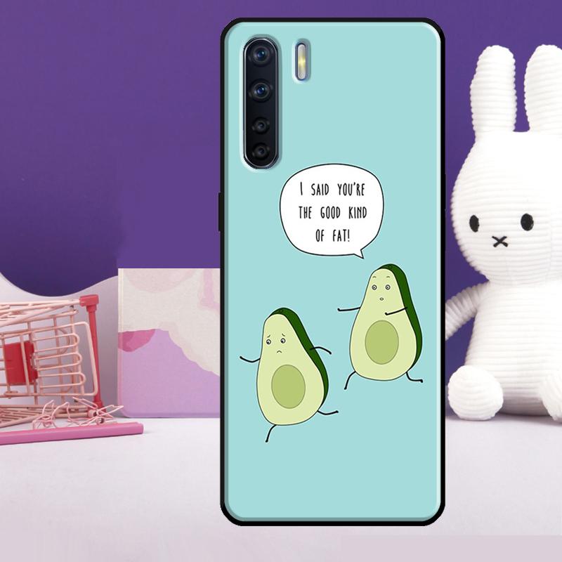 Lovely Avocado Case For Oppo A5 Pro A15 A17 A57 A77 A18 A38 A58 A78 A98 A94 A74 A54 A40 A60 A80 A16 A76 A96
