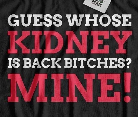 Unisex Funny Kidney Surgery T-Shirt Nephrectomy Gifts Kidney Failure Disease Tee 4XL