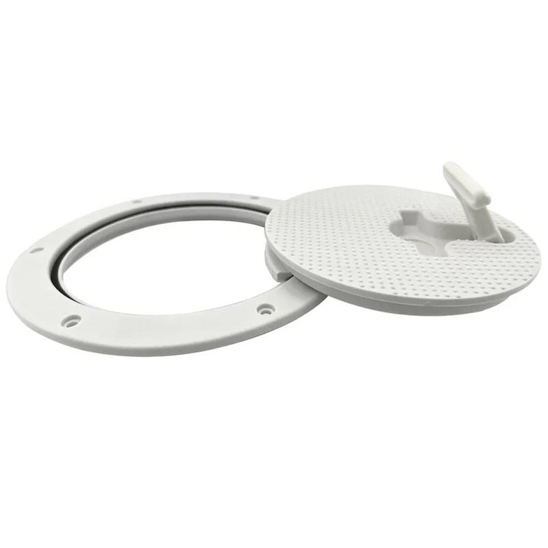 6-inch Marine Hatch Cover with T-shaped Towing Ring, Suitable for Deck Hatches with Rotating Handles and Panels