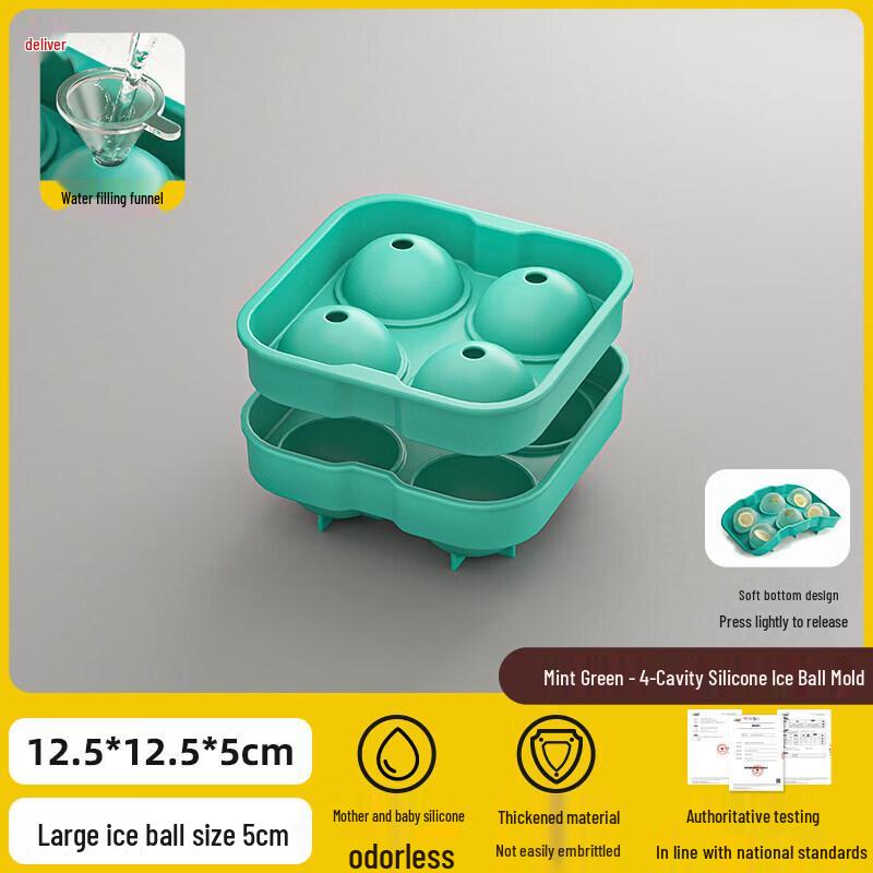Food-Grade Silicone Large Ice Sphere Mold