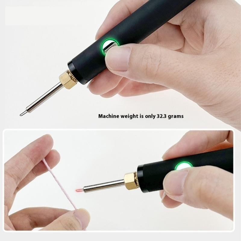 Rechargeable USB Powered Welding Soldering Iron Featuring 3 Temperature Setting For Home Repair Model Making Enthusiasts