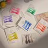 3Pc/Set Gradient Color Hair Clips Geometry Bang Clip Sweet Hair Accessories  Hair Styling