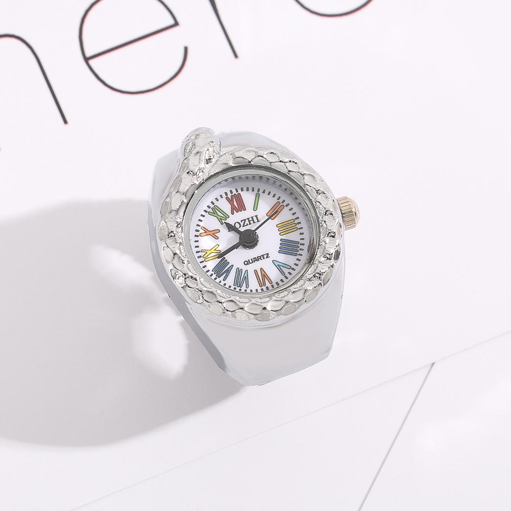 

Кольца Часы на палец Мода Вечеринка Кварцевые часы Унисекс Кольца для пары Ювелирные изделия Настоящие серебряный