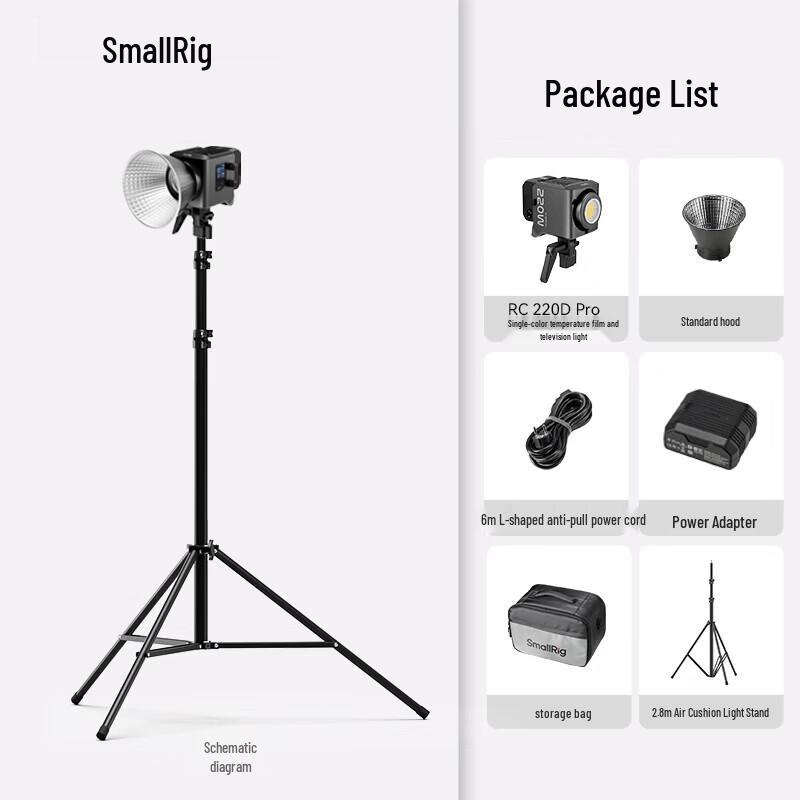 SmallRig RC220D Pro Single Color Temperature COB Video Light