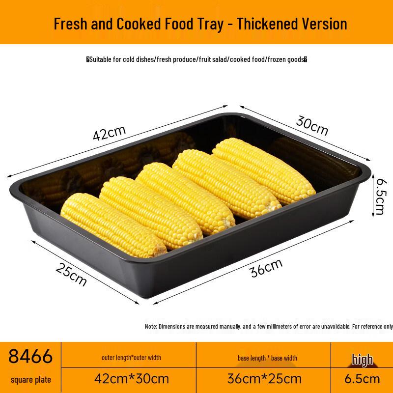 Rectangular Plastic Food Display Tray