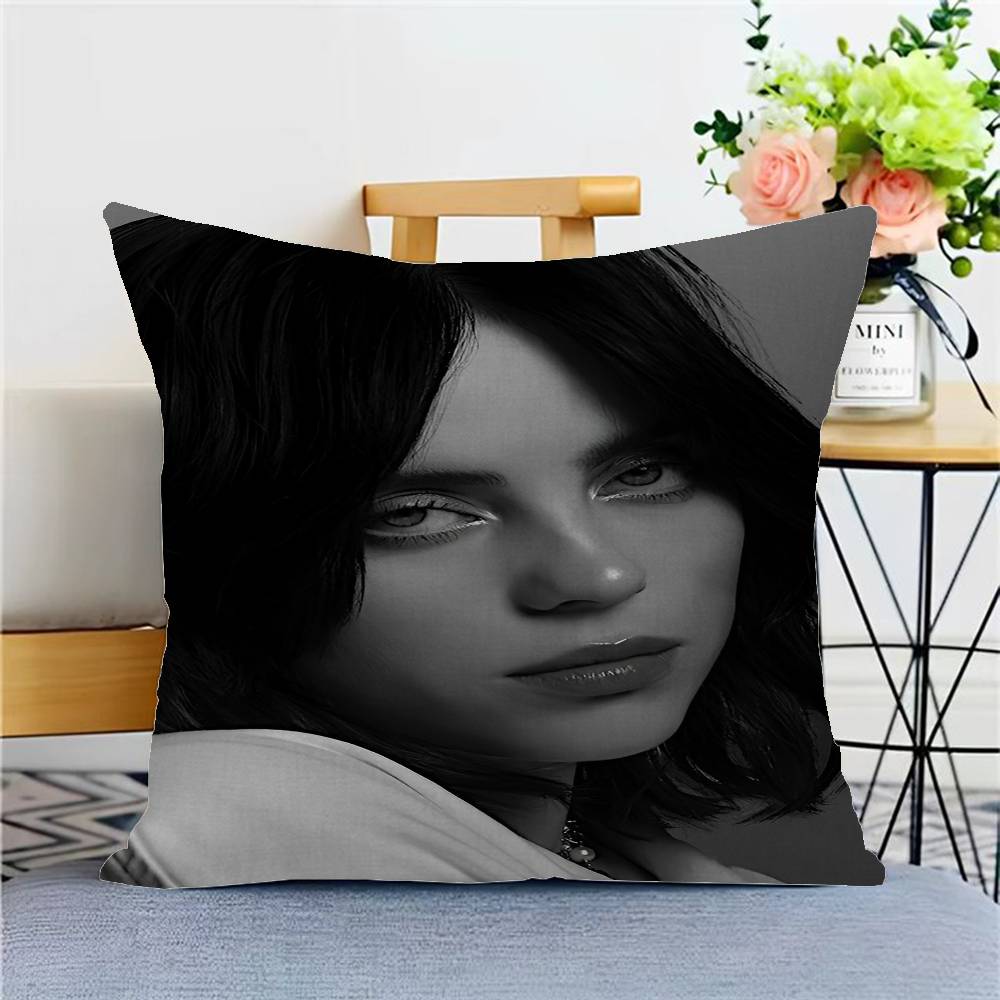B-Billie E-Eilish Pillow Anime Pillow Sofa Bed Head Pillow Cover Cushion Cover 45x45 Cm Fashion