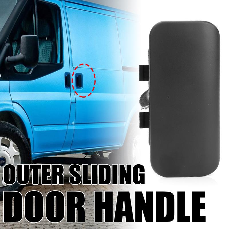 Car Side Exterior Middle Door Handle Black Auto Outer Sliding Side Door Handle For Ford Transit Van VH VJ 2000-2006 VM 2006-2013