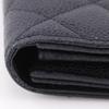 Chanel COCO Mark Matelasse Purse A50096 Black Caviar Skin Women Used