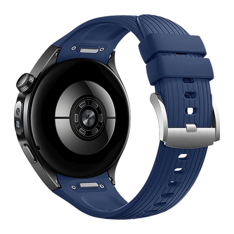 

Ремешок для часов Huawei Watch 5 46 42 мм с быстросъемным механизмом, силиконовый сменный браслет для Huawei Watch 5 42/46 мм, мужской женский ремешок Watch 5 46mm полуночно-синий