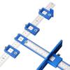 Cabinet Hardware Jig Punch Locator Drill Guide Installation Adjustable Template Wood Dowelling