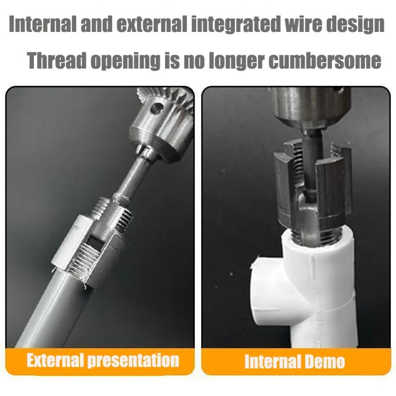 DN15 DN20 Pipe Threading Tool Hex Shank Die Internal External Threads 1/2&3/4 Water Pipes PPR PVC MPP Detachable