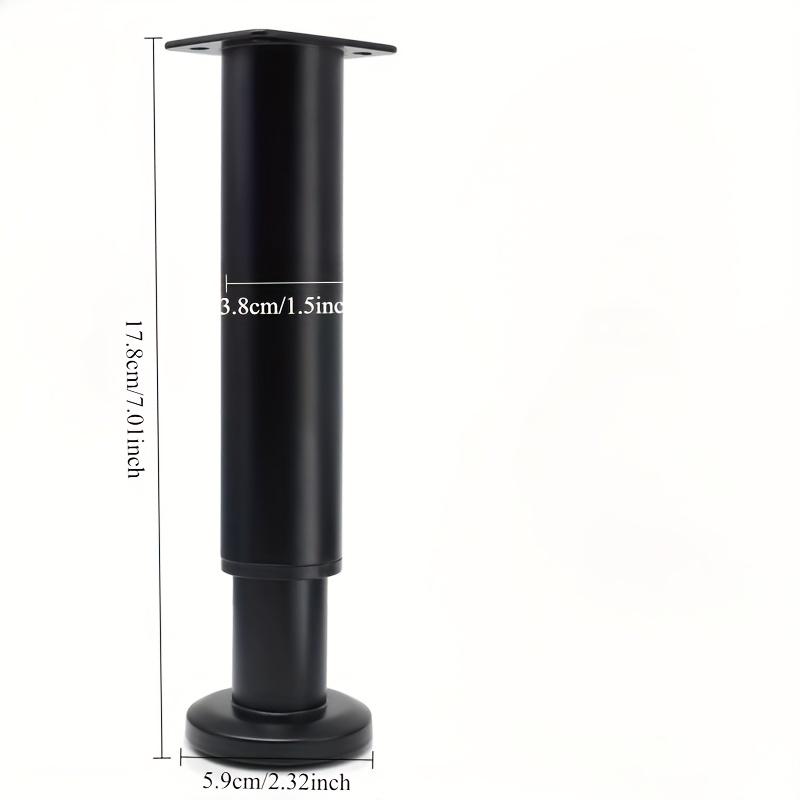 4pcs Adjustable Metal Furniture Legs with Height Customization - Ideal for Cabinets, Sofas & More