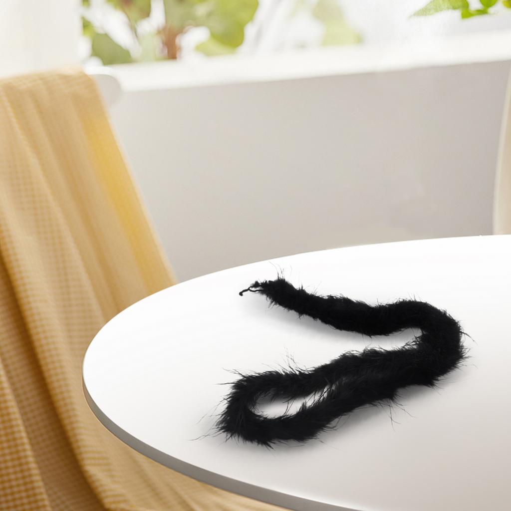 Feather Trim Scarf Add Glamour to Your Outfit with 2M Ostrich Feathers