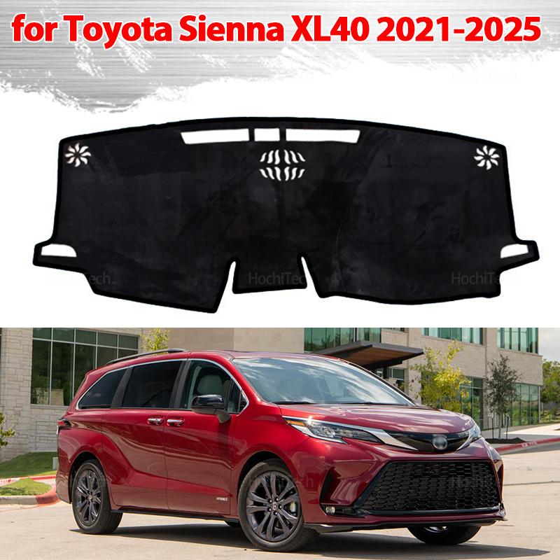 Dashboard Cover Protective Pad for Toyota Sienna XL40 2024 2025 Car Accessorie Dash Board Sunshade Anto-UV Carpet