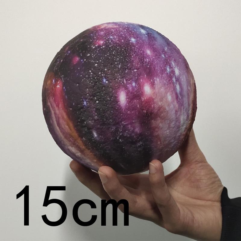 3D Moon Lamp with USB Charging, Remote Control, and Painted Planet Design - Creative Starry Sky Night Light Table Lamp.