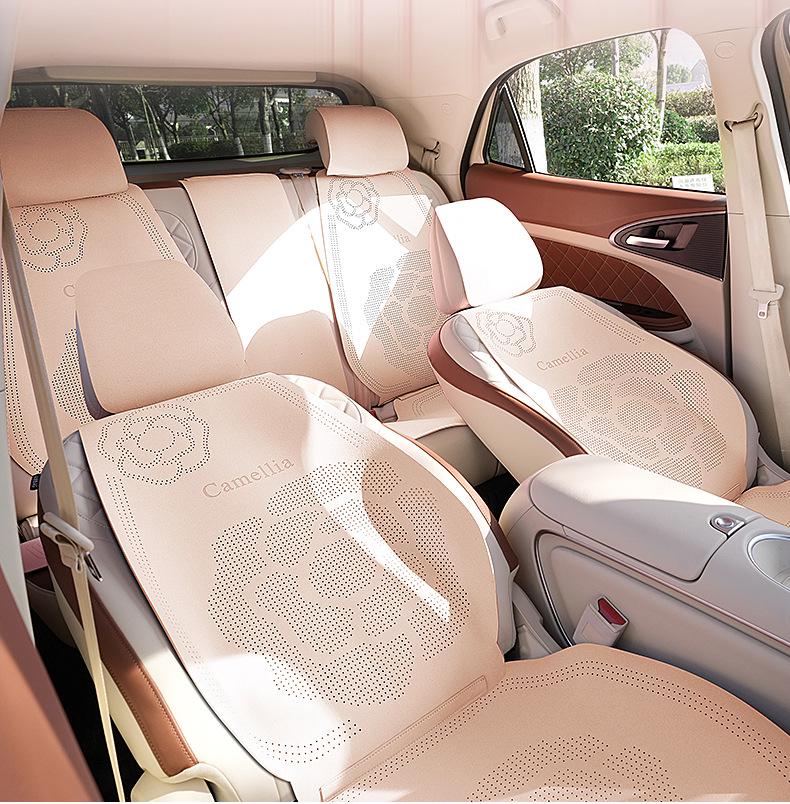 Breathable Suede Seat Covers for Geely Galaxy L7 Dragon MAX & Starship Asian Games Edition