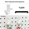 Pegboard Wall Organizer with Hooks - No-Drill Storage Rack for Entryway or Study Room.